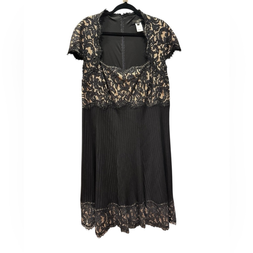 Tadashi Shoji too Elegant Black Lace Dress size 18